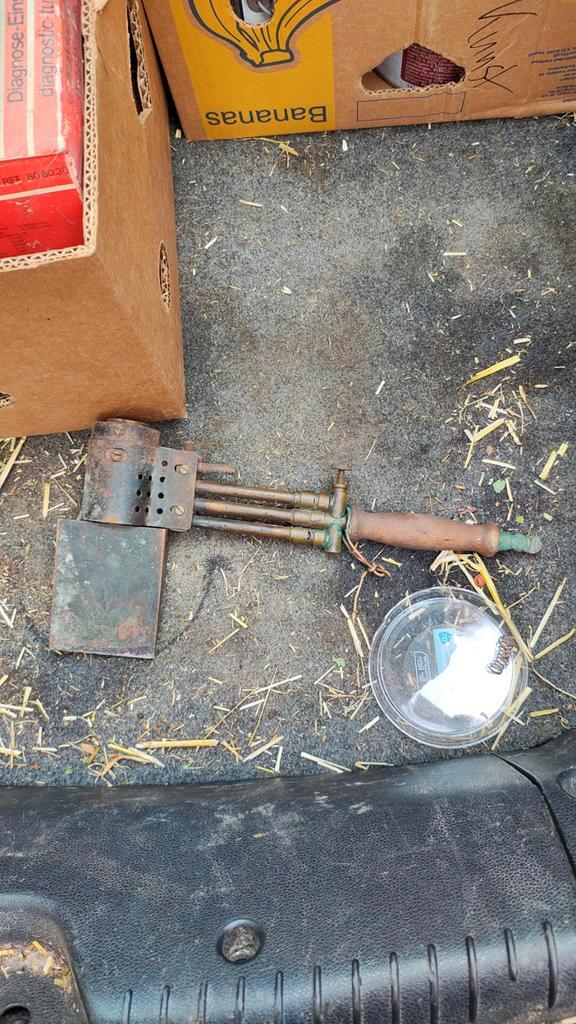 Antieke Glas in Lood Gasbrander, Doe-het-zelf en Verbouw, Gereedschap | Lasapparaten, Ophalen of Verzenden