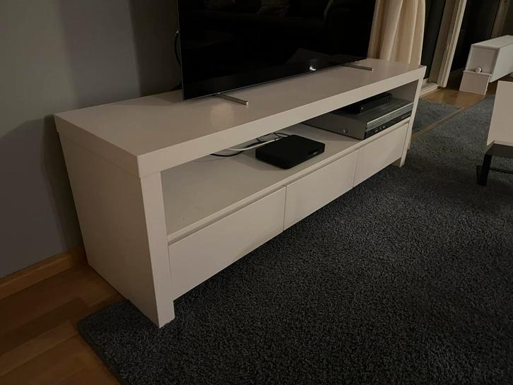 Mooie wit TV-meubel, Huis en Inrichting, Kasten | Televisiemeubels, Zo goed als nieuw, Minder dan 100 cm, 150 tot 200 cm, 25 tot 50 cm