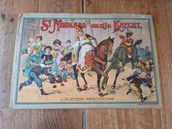 Sint Nikolaas en zijn Knecht - Oud Prentenboek, Boeken, Kinderboeken | Jeugd | onder 10 jaar, Gelezen, Sprookjes, Ophalen of Verzenden