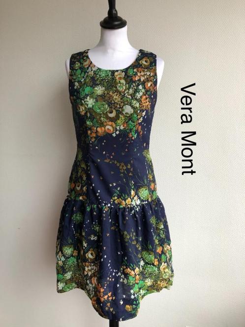 Vera Mont Avondjurk  {mt: 36} 4925-3,1, Kleding | Dames, Gelegenheidskleding, Zo goed als nieuw, Galajurk, Maat 36 (S), Blauw