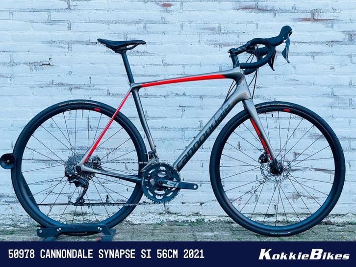 Cannondale Synapse Si Grijs-Rood 56cm 2021, Fietsen en Brommers, Fietsen | Racefietsen, Gebruikt, Overige merken, 53 tot 57 cm