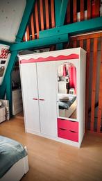 Ruime kledingkast - Meisje, Kinderen en Baby's, Kinderkamer | Commodes en Kasten, Ophalen, Kast, 50 tot 70 cm, 105 cm of meer