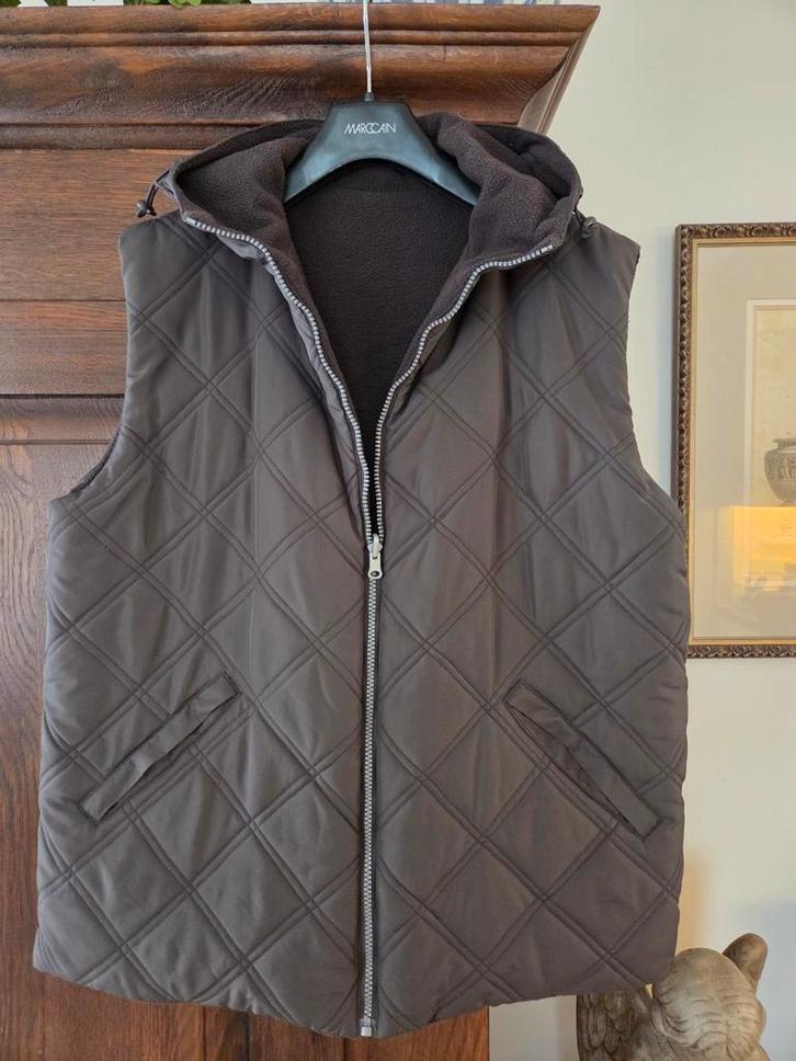 Bodywarmer met Capuchon XL, Kleding | Dames, Bodywarmers, Zo goed als nieuw, Maat 46/48 (XL) of groter, Bruin, Ophalen of Verzenden