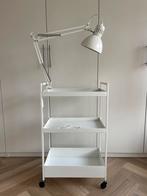 Rolkast, roltafel incl (daglicht)bureaulamp, Ophalen, Zo goed als nieuw