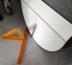 Houten klaptafel, Ophalen, 50 tot 100 cm, Zo goed als nieuw, Ovaal