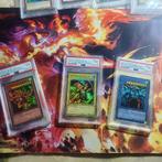 Yi gi oh god cards & blue eyes red eyes toon world psa grade, Ophalen of Verzenden, Losse kaart, Zo goed als nieuw