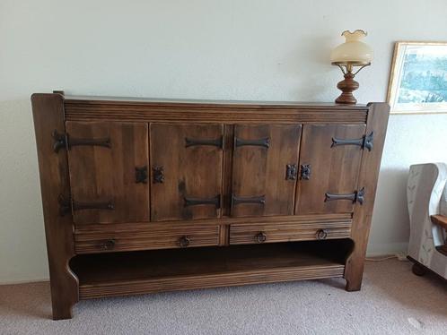 Massief Eiken Kamerkast, Huis en Inrichting, Kasten | Buffetkasten, Gebruikt, 100 tot 150 cm, 150 tot 200 cm, 25 tot 50 cm, Met lade(s)