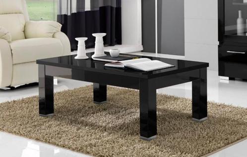 Salontafel Forever hoogglans zwart- wit- marmer-AANBIEDING--, Huis en Inrichting, Tafels | Salontafels, Nieuw, Minder dan 50 cm
