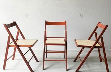 200 Vintage Webbing stoelen houten klapstoelen Cesca Thonet beschikbaar voor biedingen