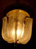 vintage plafonniere Egon Hillebrand mid century, Huis en Inrichting, Lampen | Plafondlampen, Ophalen, Zo goed als nieuw, Glas