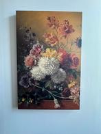 Canvas schilderij bloemen 75x115, Antiek en Kunst, Ophalen