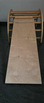 Klimrek met glijbaan/loopplank, Ophalen