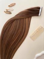 REMY invisible Weft Tape hair extension.100% human hair., Ophalen of Verzenden, Nieuw, Pruik of Haarverlenging