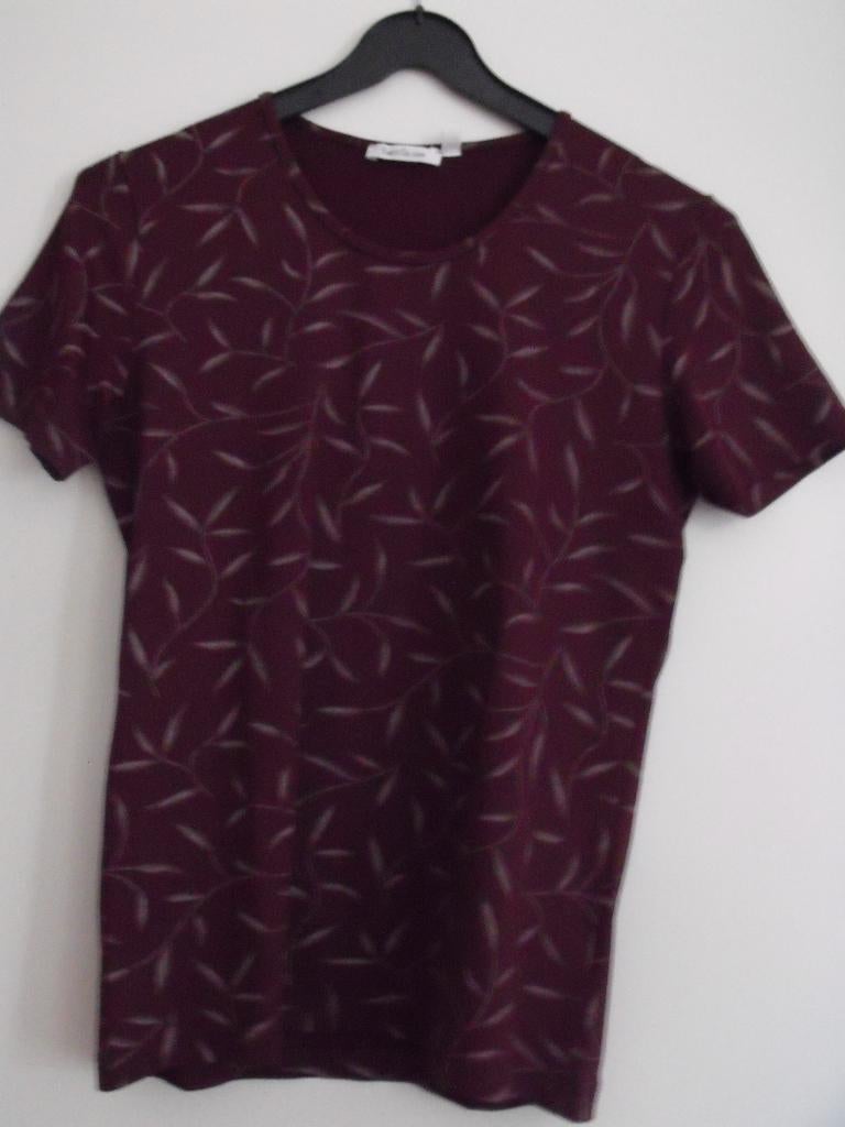 Top maat M, Franco Callegari, bordeaux rood, Maat 38/40 (M), Ophalen of Verzenden, Zo goed als nieuw, Korte mouw