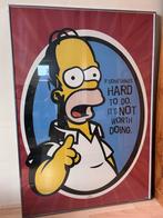 Homer Simpson Print Ingelijst, Ophalen, Oorspronkelijke maker, 75 cm of meer, 50 tot 75 cm