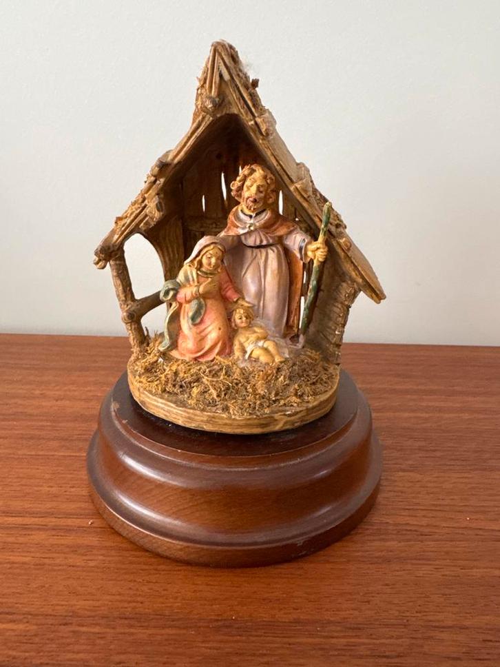 Fontanini italiaanse muziekdoos met Heilige Familie, Antiek en Kunst, Curiosa en Brocante, Ophalen of Verzenden