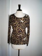 camel kleurige dierprint trui van DAMOT mt. M, Kleding | Dames, Truien en Vesten, Maat 38/40 (M), Bruin, Zo goed als nieuw, Verzenden