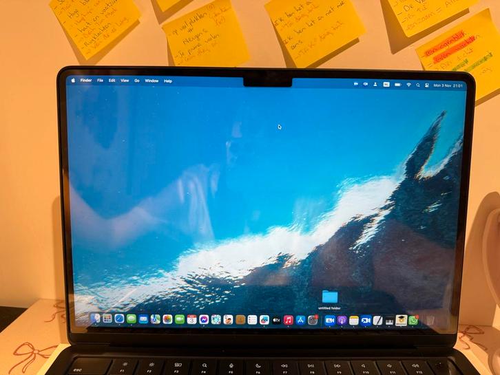 MacBook Air M2 2022 Midnight + Apple Mouse - Zo goed als nie, Computers en Software, Apple Macbooks, Zo goed als nieuw, MacBook Air