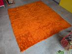 Vintage 70s sprei knal oranje, Ophalen of Verzenden