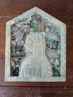 Decoratief ornament, hout met parelmoer, Ophalen of Verzenden