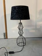 Moderne Zwarte Tafellamp, Ophalen, Zo goed als nieuw, Metaal, Minder dan 100 cm