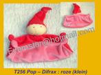 T256 Pop / Tutpopje - Difrax : Roze velours tutpopje (klein), Kinderen en Baby's, Speelgoed | Knuffels en Pluche, Overige typen