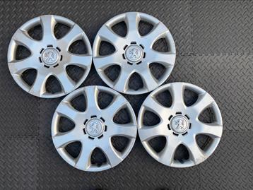 Set originele Peugeot 107, 206 en Partner wieldoppen 14 inch beschikbaar voor biedingen