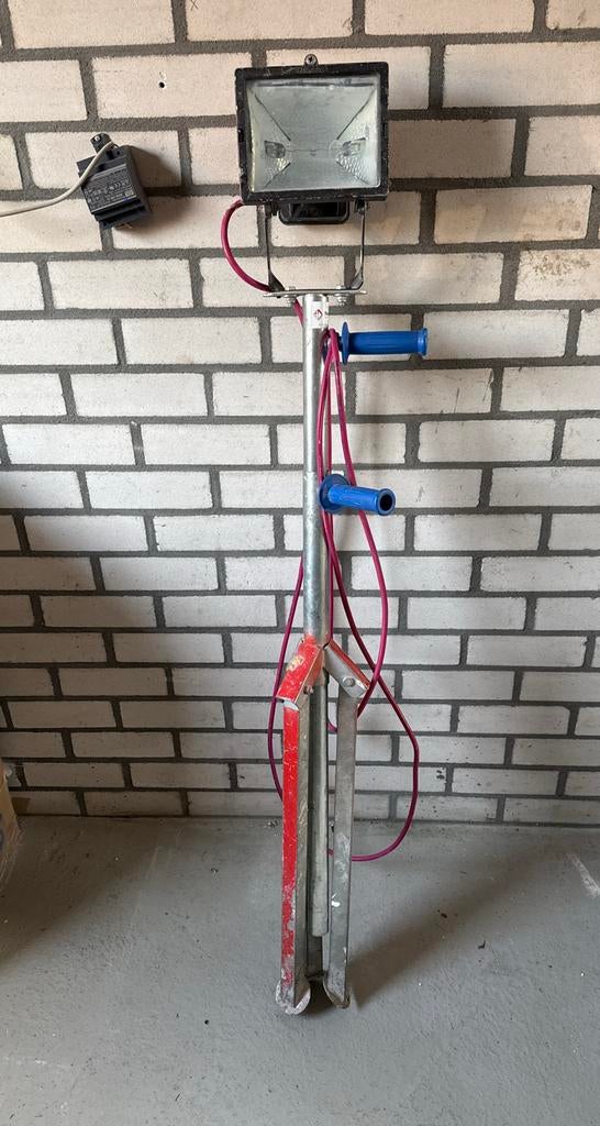 Eurolux Halogeen Bouwlamp op Statief, Doe-het-zelf en Verbouw, Bouwverlichting, Ophalen, Gebruikt, Met statief, Lamp met armatuur