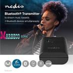 Audiozender Bluetooth, Bluetooth transmitter, 3,5 mm Zwart, Audio, Tv en Foto, Audiokabels en Televisiekabels, Nedis, Nieuw, Info@marbeco.nl