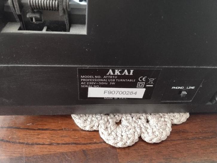 AKAI ATT01U USB Draaitafel zie Foto's., Computers en Software, Dockingstations, Gebruikt, Docking station, Laptop, Telefoon, Ophalen of Verzenden