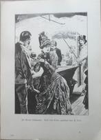 Gravure thema Biljart Im circus restaurant, Verzenden