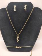YSL Saint Laurent Sieraden Set, Overige materialen, Ophalen of Verzenden, Zo goed als nieuw, Goud