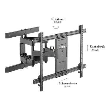TV-muurbeugel 40 t/m 80 inch draai- kantelbaar beschikbaar voor biedingen