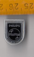 Philips Radio embleem plastic Restauratie schildje logo A, Antiek en Kunst, Antiek | Tv's en Audio, Ophalen of Verzenden