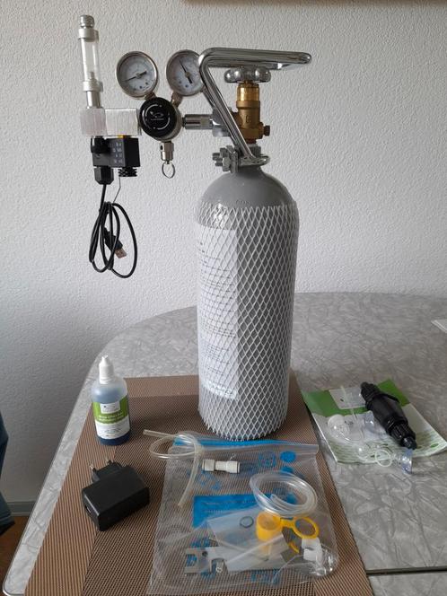 Planted box co2 set met extra's  - zgan plantedbox co 2 fles, Dieren en Toebehoren, Vissen | Aquaria en Toebehoren, Zo goed als nieuw