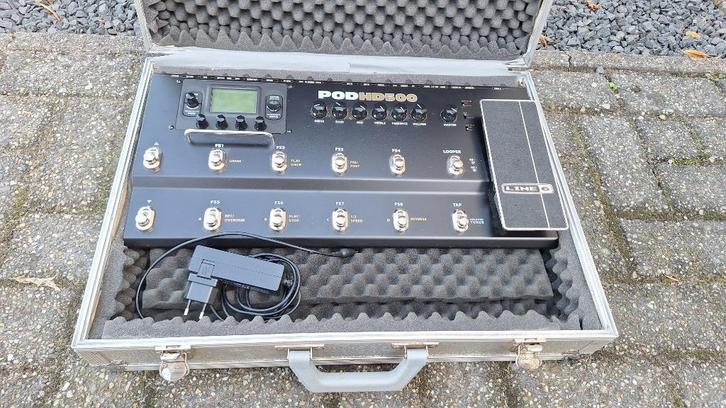 Line 6 POD HD500 met flightcase, Muziek en Instrumenten, Effecten, Zo goed als nieuw, Chorus, Delay of Echo, Reverb, Volume, Overige typen