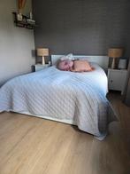 Ikea Brusali Bed 160x200 - Wit, Huis en Inrichting, Ophalen, Gebruikt, Wit, Tweepersoons