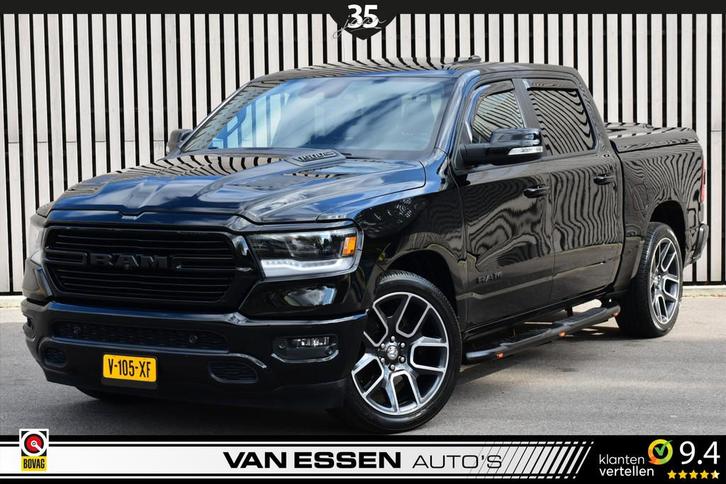 Dodge Ram 1500 5.7 V8 4x4 Crew Cab Laramie Navi 360-Camera T, Auto's, Dodge, Bedrijf, Te koop, RAM 1500, 4x4, ABS, Achteruitrijcamera