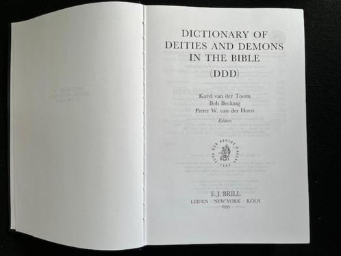 Dictionary of deities and demons in the Bible; K. v.d. Toorn, Boeken, Godsdienst en Theologie, Zo goed als nieuw, Ophalen of Verzenden