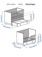 Myllra commode en Mylrra bed, Ophalen, 50 tot 70 cm, 100 cm of meer, Zo goed als nieuw