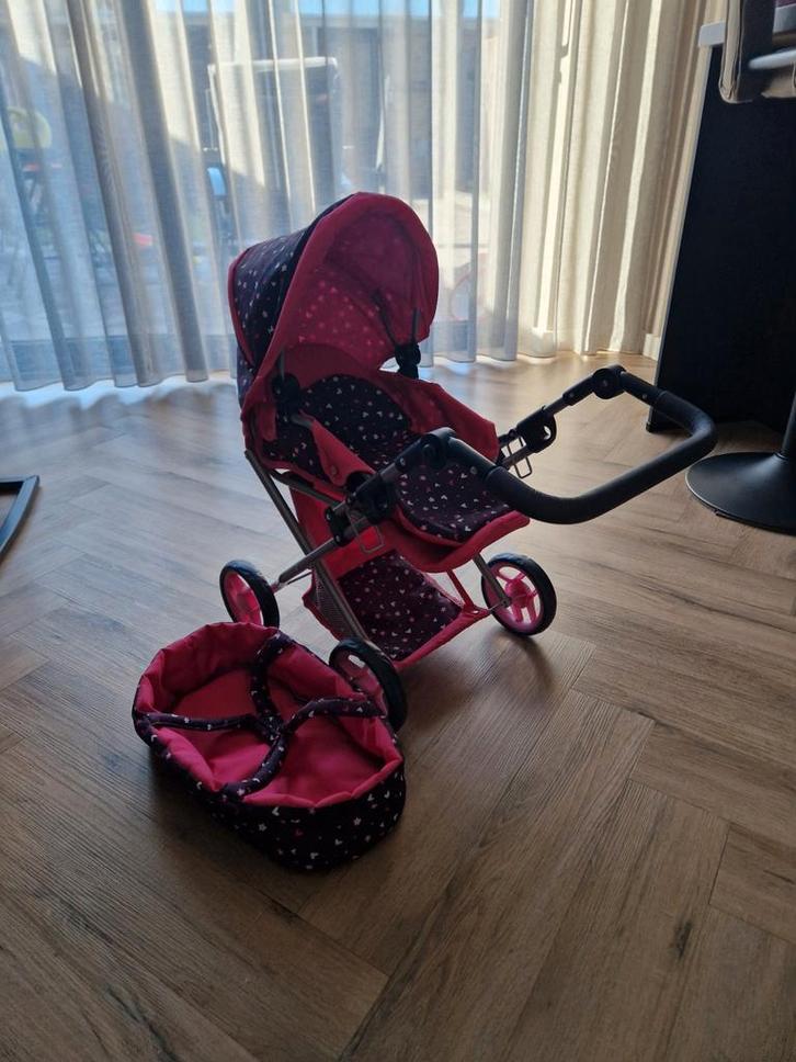 Leuke Poppenwagen met Reiswieg, Kinderen en Baby's, Speelgoed | Overig, Gebruikt, Meisje, Ophalen