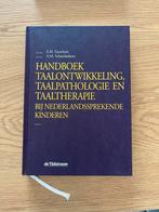 Handboek Taalontwikkeling, Taalpathologie en Taaltherapie, Ophalen, Alpha, Zo goed als nieuw, HBO