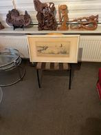 Johan Hemkes mooie grote Ets Sneek .Sneker meer , Gesigneerd, Antiek en Kunst, Kunst | Etsen en Gravures, Verzenden