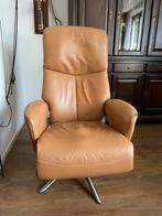Nette relax fauteuil (draaistoel), Minder dan 75 cm, Leer, Ophalen of Verzenden, Zo goed als nieuw