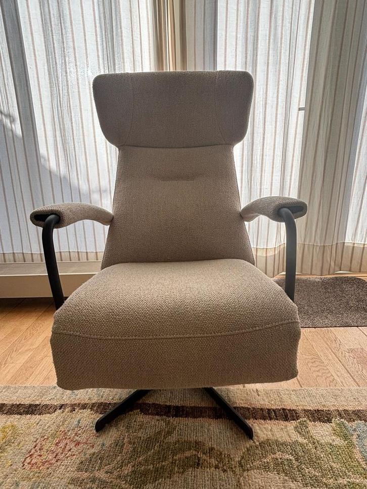 Prominent relax feateuil C102 met 2 motoren, Huis en Inrichting, Fauteuils, Zo goed als nieuw, Stof, 50 tot 75 cm, Minder dan 75 cm