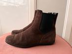 tod's mocca suede leer chelsea boots | 37, Bruin, Verzenden, Lage of Enkellaarzen, Zo goed als nieuw