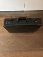 attaché koffer, zwart kunstleer, Gebruikt, Hard kunststof, Slot, Minder dan 50 cm