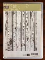 Stampin up hard wood houten achtergrond stempel, Ophalen of Verzenden, Zo goed als nieuw, Houten stempel