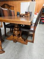 Houten Eettafel met Stoelen en div, Huis en Inrichting, Tafels | Eettafels, Klassiek, 150 tot 200 cm, Ophalen of Verzenden, Vijf personen of meer