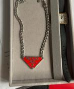 prada ketting, Verzenden, Nieuw, Zilver, Zilver